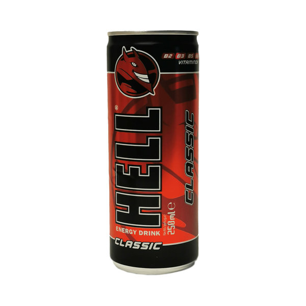HELL Energy Drink Classic, Tutti-Frutti Geschmack mit Kohlensäure 250ml